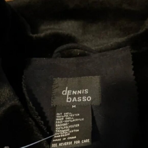 Dennis Basso Black Studded Trench Whip stitch Fur Lined Coat🆕⌚📦🏃💨🚚 - Picture 9 of 16